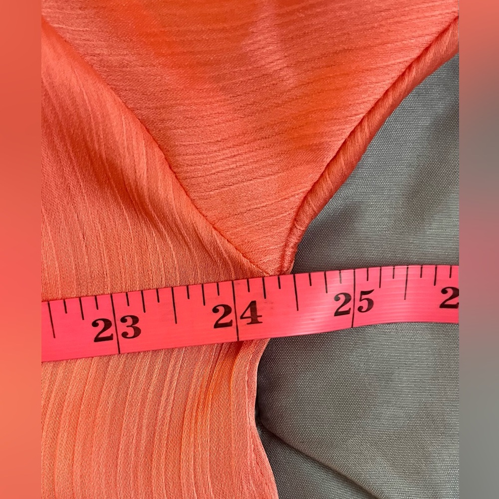 ANNE KLEIN Women's Coral Colored 3/4 Puffy Sleeve Pullover Blouse Size: XL - Picture 6 of 10